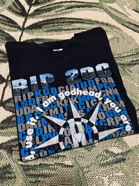 Love & Rockets Vintage Tee I Am God Head T-Shirt Concert Tour Size XL